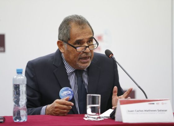 Juan Carlos Mathews, titular del Ministerio de Comercio Exterior y Turismo / Foto: archivo Andina