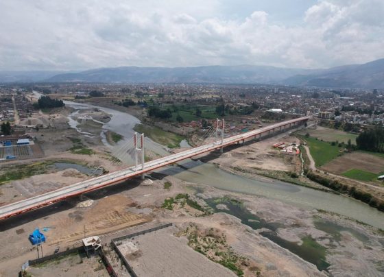 Construcción del segundo puente más largo del Perú avanza en su última etapa