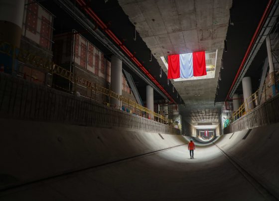 Tuneladora 'Delia' llega a estación Tingo María de la Línea 2 del Metro de Lima y Callao