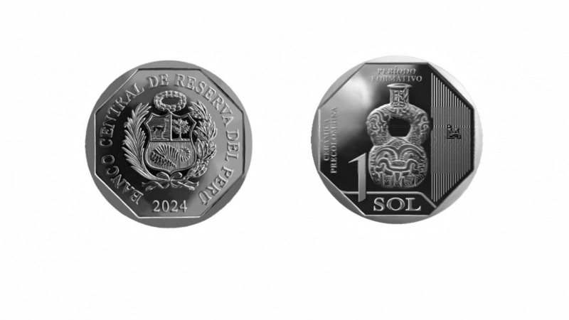BCR pone en circulación moneda de s/ 1 de la cultura vicus de la serie “cerámica precolombina peruana”