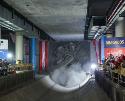 Tuneladora 'Delia' avanza en la construcción de la Línea 2 del Metro de Lima y Callao