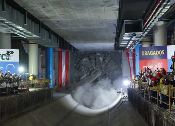 Tuneladora 'Delia' avanza en la construcción de la Línea 2 del Metro de Lima y Callao
