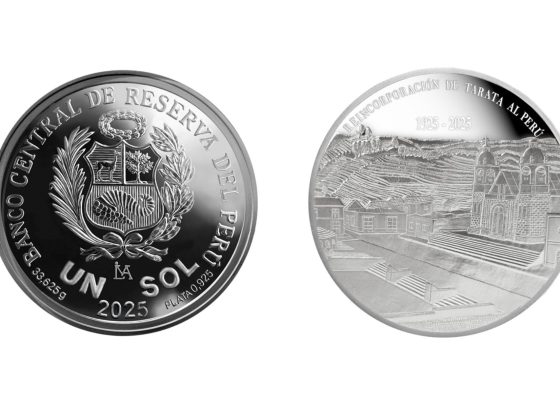 BCRP pone en circulación moneda de plata por el centenario de la reincorporación de Tarata al Perú