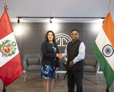 Perú e India concluyen novena ronda de negociaciones con miras a lograr un acuerdo comercial