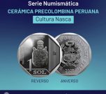 BCR pone en circulación moneda de s/ 1 alusiva a la cultura Nasca de la serie 'Cerámica precolombina peruana'