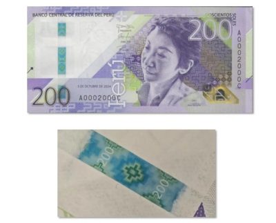 BCR emite billete de S/ 200 con un nuevo hilo de seguridad